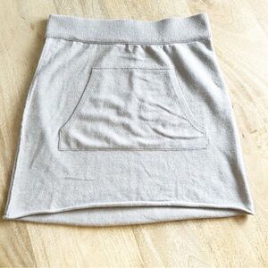 n:PHILANTHROPY Light Gray Knit Pocket Mini Skirt